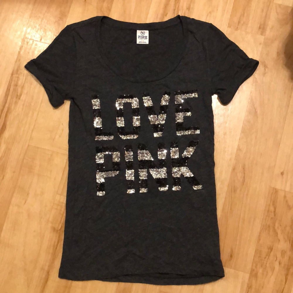 VS PINK sequin tee
